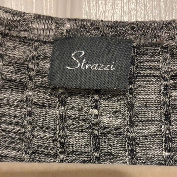 Strazzi Charcoal Knit V-Neck Top - Picture 2 of 6